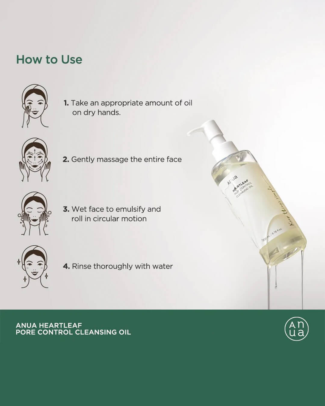 Anua Heartleaf Pore Control Cleansing Oil 200ml — gallery image 5