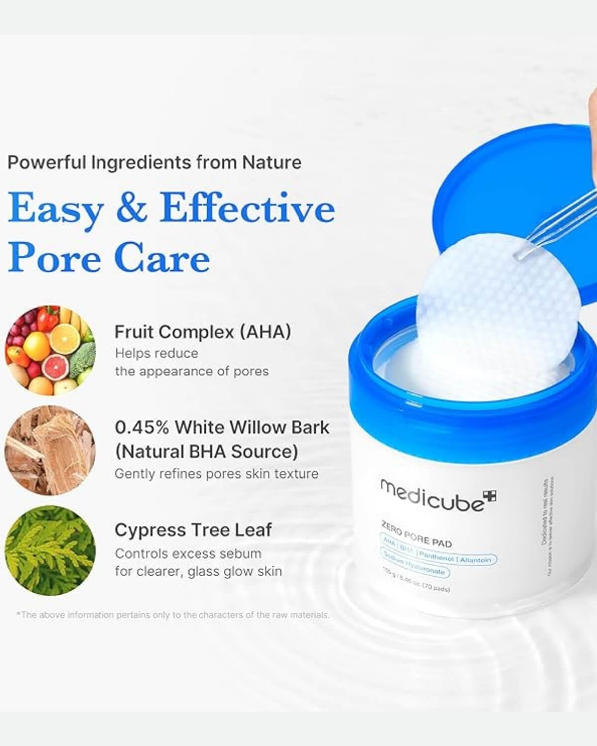 Medicube Zero Pore Pad 2.0 (70 Pads) — Korean AHA BHA Exfoliating Toner Pads