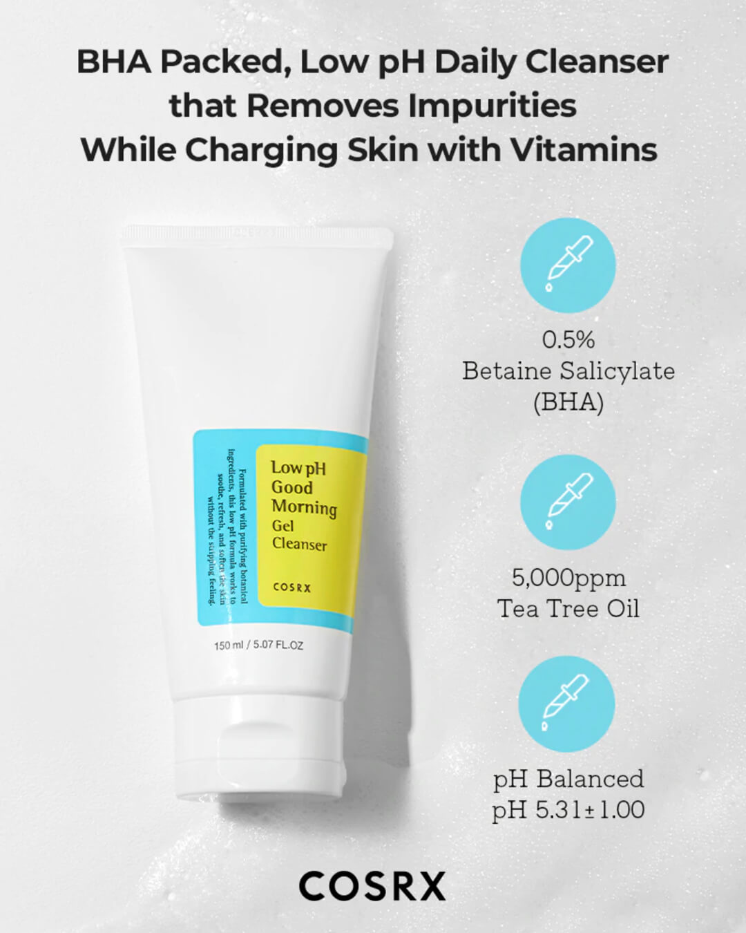 COSRX Low pH Good Morning Gel Cleanser 150ml — gallery image 3