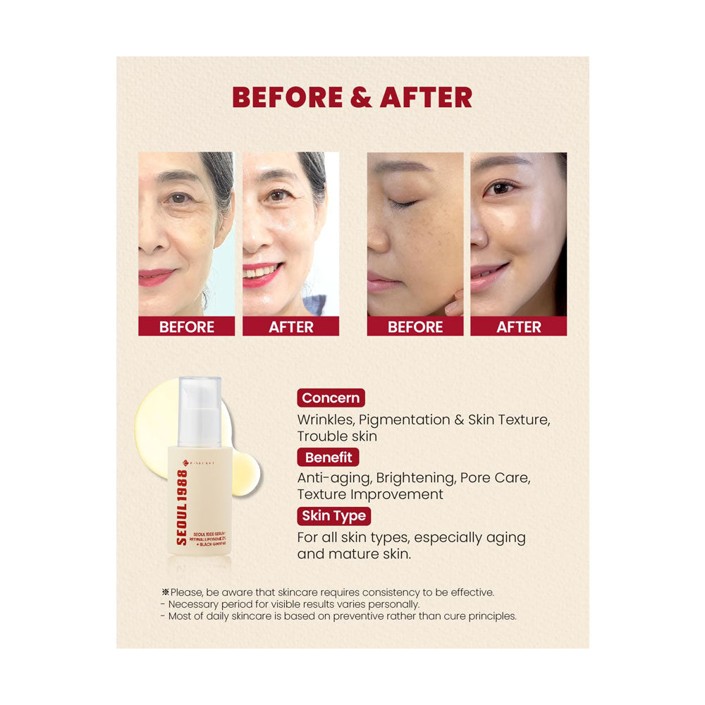 KSECRET Seoul 1988 Serum: Retinal Liposome 2% + Black Ginseng 30ml — Retinal Night Serum — gallery image 4