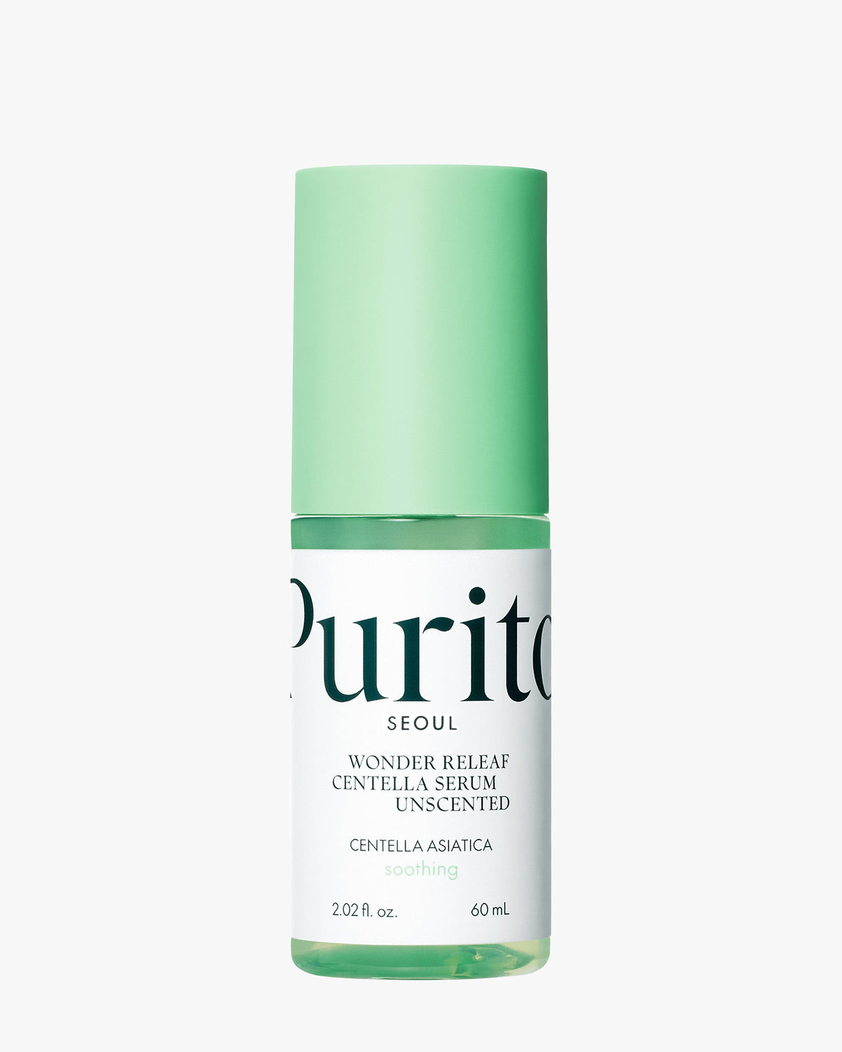 Purito SEOUL Wonder Releaf Centella Serum Unscented 60ml — Centella Calming Serum — product packaging