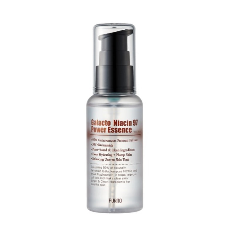 Purito SEOUL Galacto Niacin 97 Power Essence 60ml — Galactomyces & Niacinamide Essence — product packaging