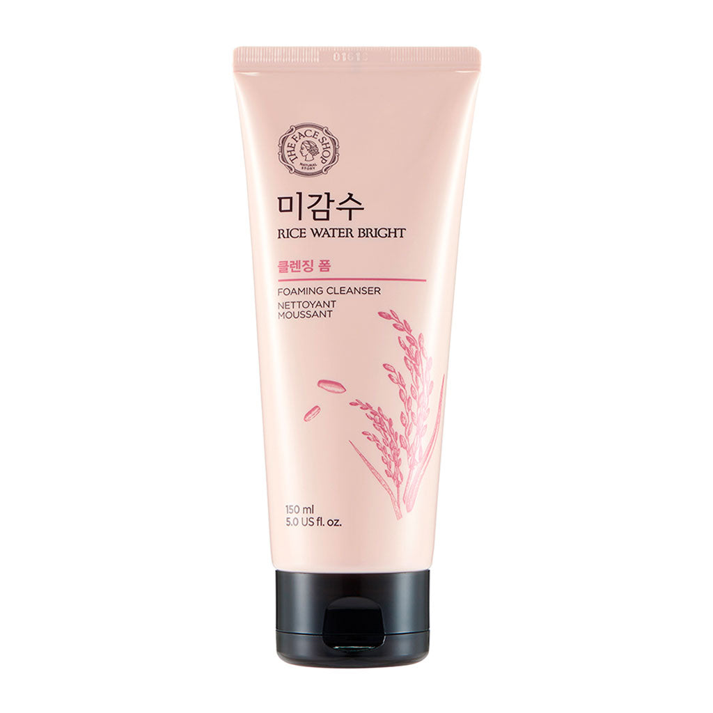The Face Shop Rice Water Bright Foaming Cleanser 150ml — Rice Water Foam Cleanser — product packaging