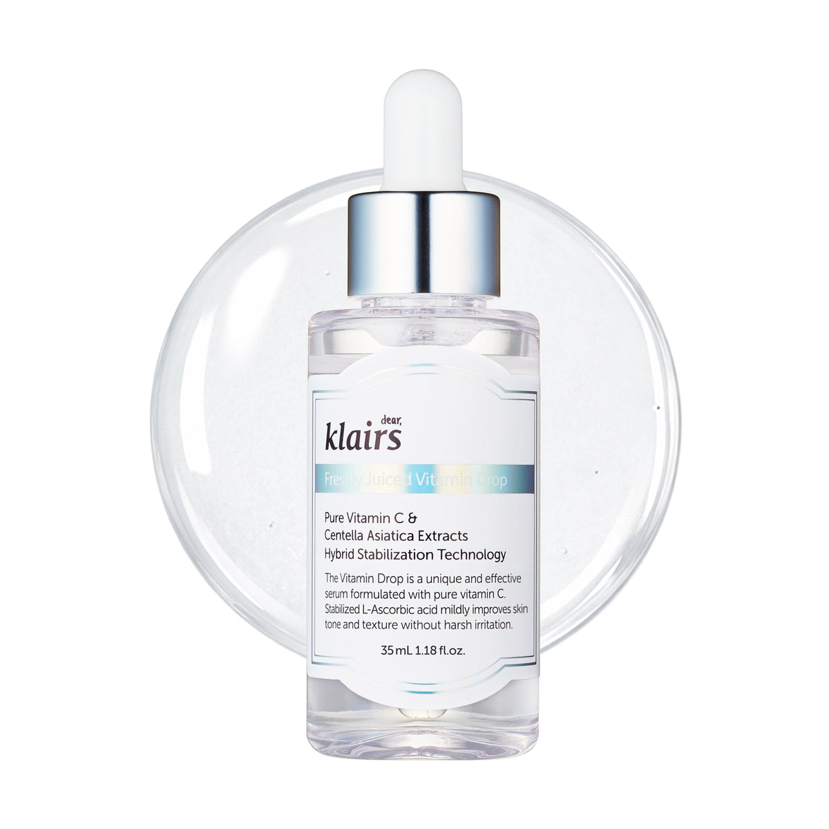 Dear, Klairs Freshly Juiced Vitamin Drop 35ml — Pure Vitamin C Serum — product packaging