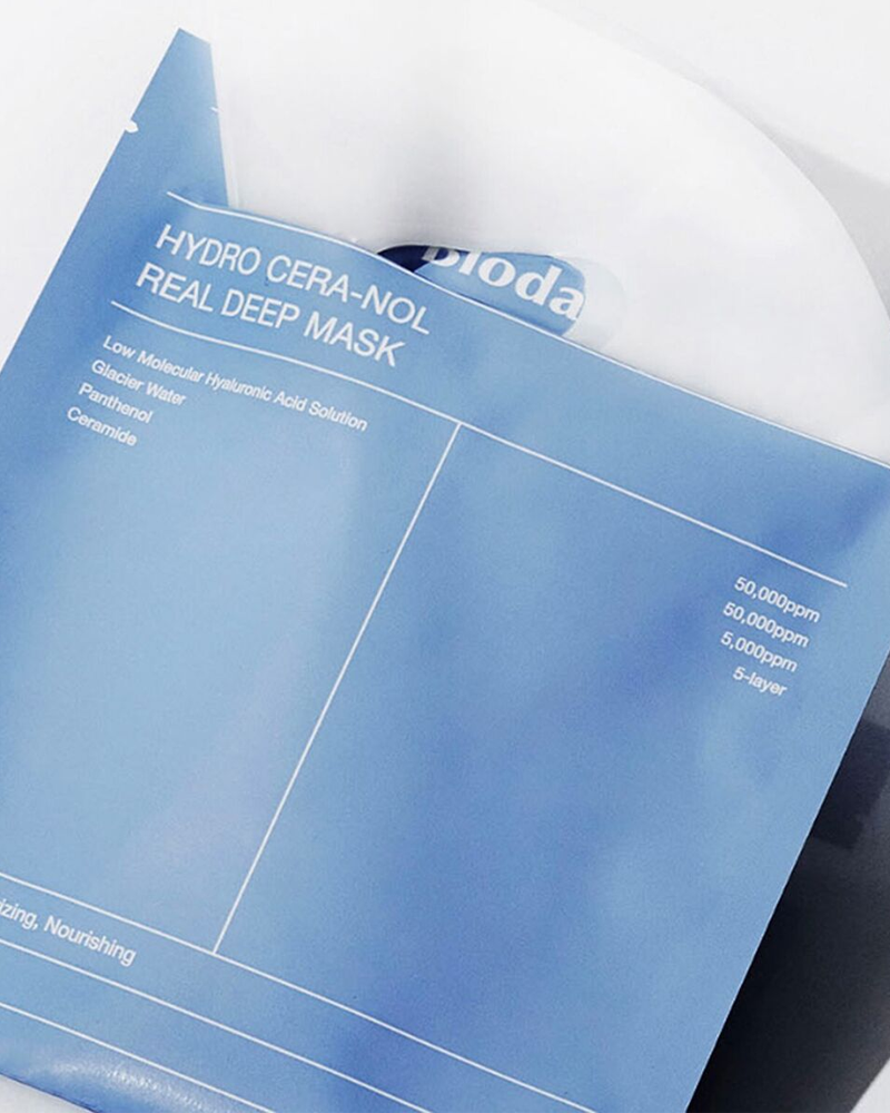Biodance Hydro Cera-nol Real Deep Mask (34g × 4 Sheets) — product packaging