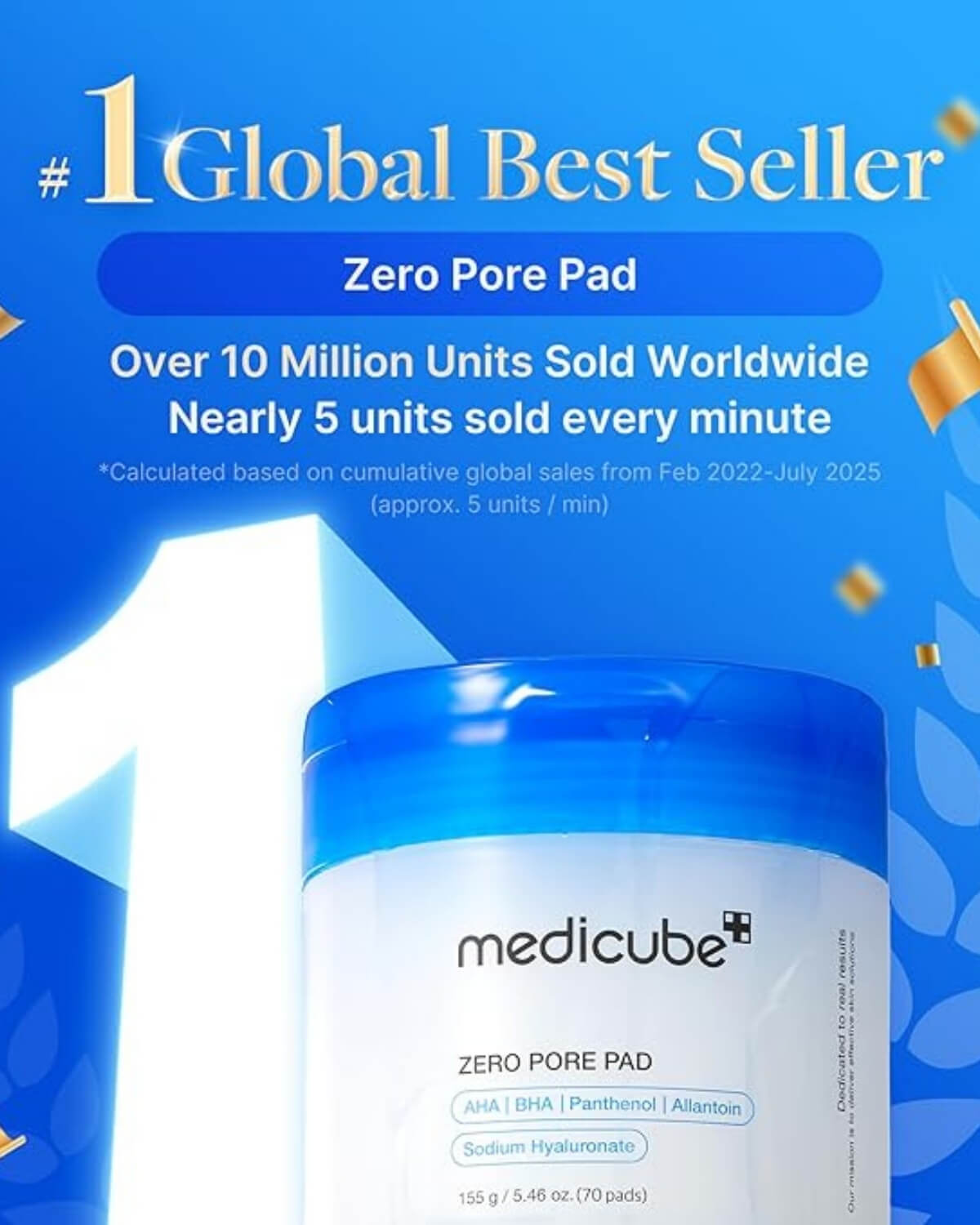 Medicube Zero Pore Pad 2.0 (70 Pads) — Korean AHA BHA Exfoliating Toner Pads